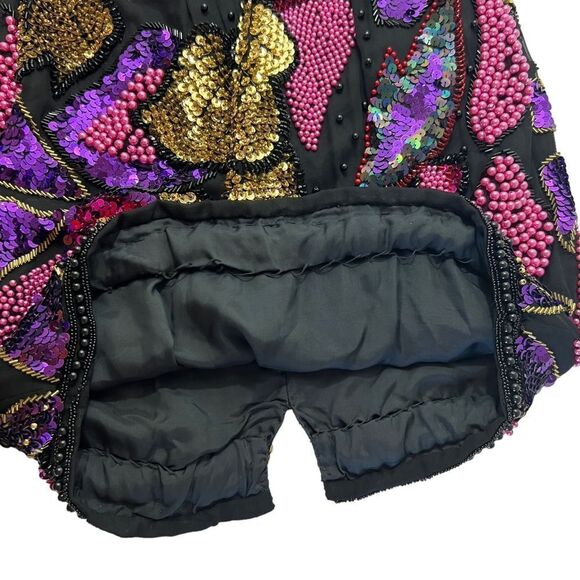 Vintage Alyce Designs Heavily Beaded Sequin Regency Gatsby Glam Dress - Picture 9 of 16